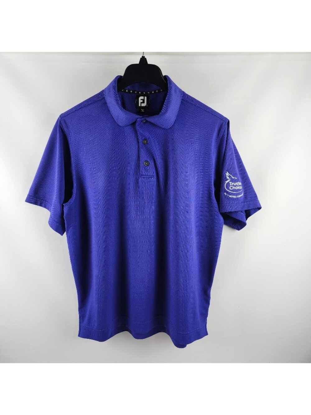 FootJoy Polo Shirt Men Large Purple Golf S/S Polo Logo FJ